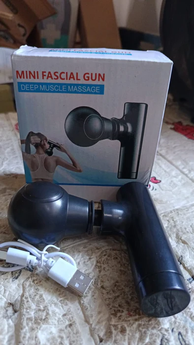 Black Mini Pocket Size Massager, Full Body Massager, Cordless One Button Operation for Body Pain & Relaxation - Image 2
