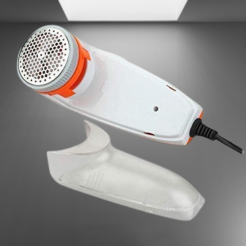 Electric Lint Roller & Fur Remover - Ultimate Lint & Pill Remover for All Fabrics Including Woolen Clothes, Sweaters, Blankets, Jackets, Carpets, & Curtains (White & Orange) - Image 2