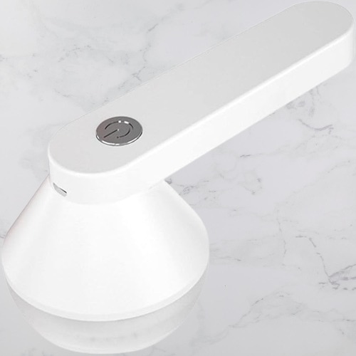 Electric Fabric Shaver, Rechargeable Lint Remover with 6-Leaf Blades, Electric Sweater Shaver, Fuzz Remover, Lint Roller (White)