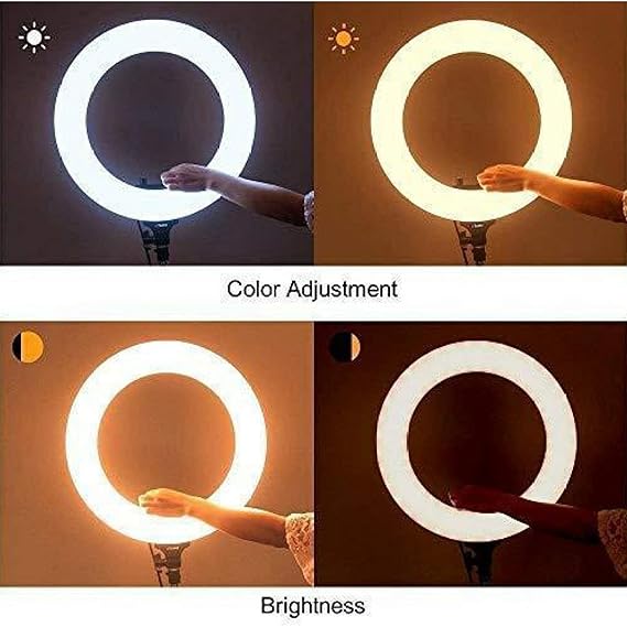 10-inch Ring Light with Tripod Stand | 3 Color Modes | 10 Brightness Settings | 360° Rotation | Suitable for Mobile Phones & Camera, YouTube, Photoshoot, Videography and More - Image 5