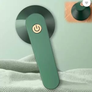 Lint Remover for Clothes Fabric Shaver USB Rechargeable Fuzz Removal Machine with Upgraded 6 Stainless Steel Blades, Portable Fluff Shaver for Cloth, Bedding, Carpet, Sofas & Sweaters (Green)