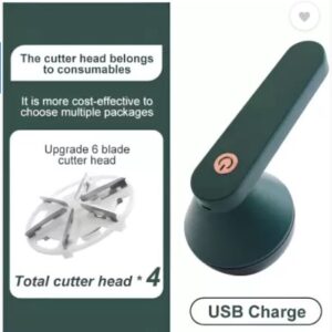 Fabric Shaver, Lint Lix Lint Remover, Portable Lintlix Lint Remover, Rechargeable Sweater Shaver Electric Lint Remover, Fabric Shaver and Lint Remover (Green)