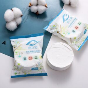Pure Cotton Compressed Travel Towels: Convenient, Water-Activated Facial Wipes Magic Towel